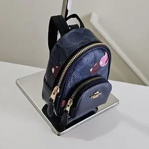NWT Coach Mini Court Backpack In Signature Canvas Leather Cherry Print NWOT NWT Coach Court Backpack With Heart Cherry Print CE628 | eBay main image 3